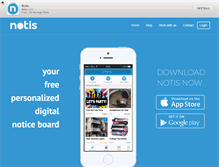 Tablet Screenshot of notis.com